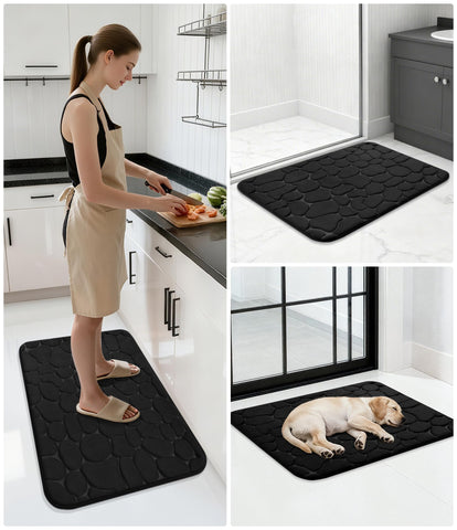 YIHOUSE pet and kid-friendly rug stays plush for everyday routines.