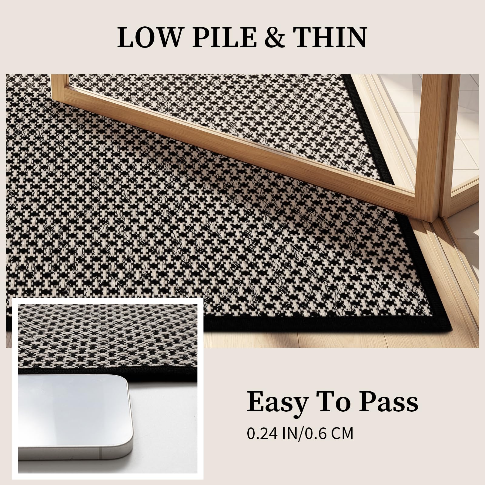 YIHOUSE quick dry weave absorbs water to keep floors clean