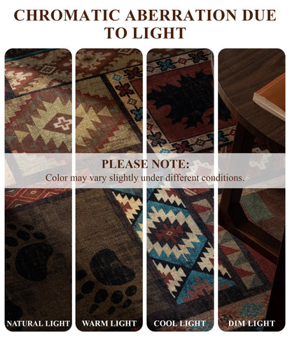 YIHOUSE versatile cabin rug suits entry, bedroom, dining, and high-traffic spaces