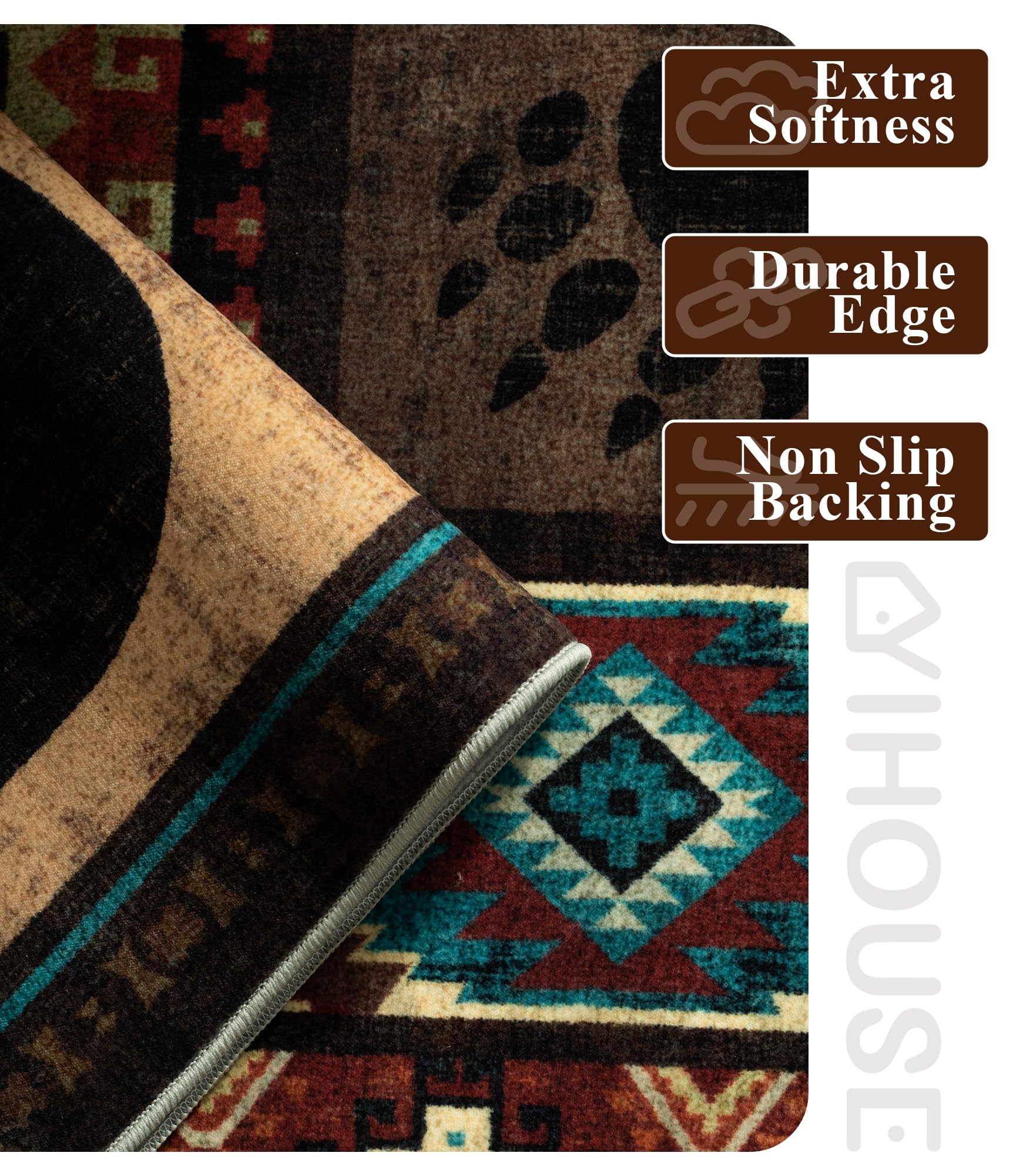 YIHOUSE machine washable rug cleans quickly for busy homes