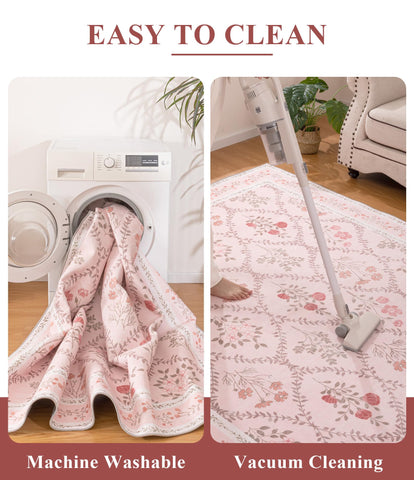 YIHOUSE soft faux-wool fibers feel plush under bare feet.