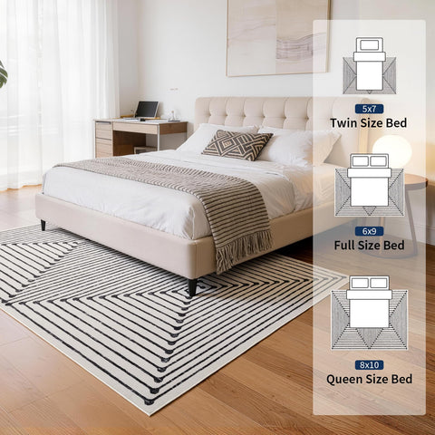 YIHOUSE faux-wool texture provides plush underfoot softness