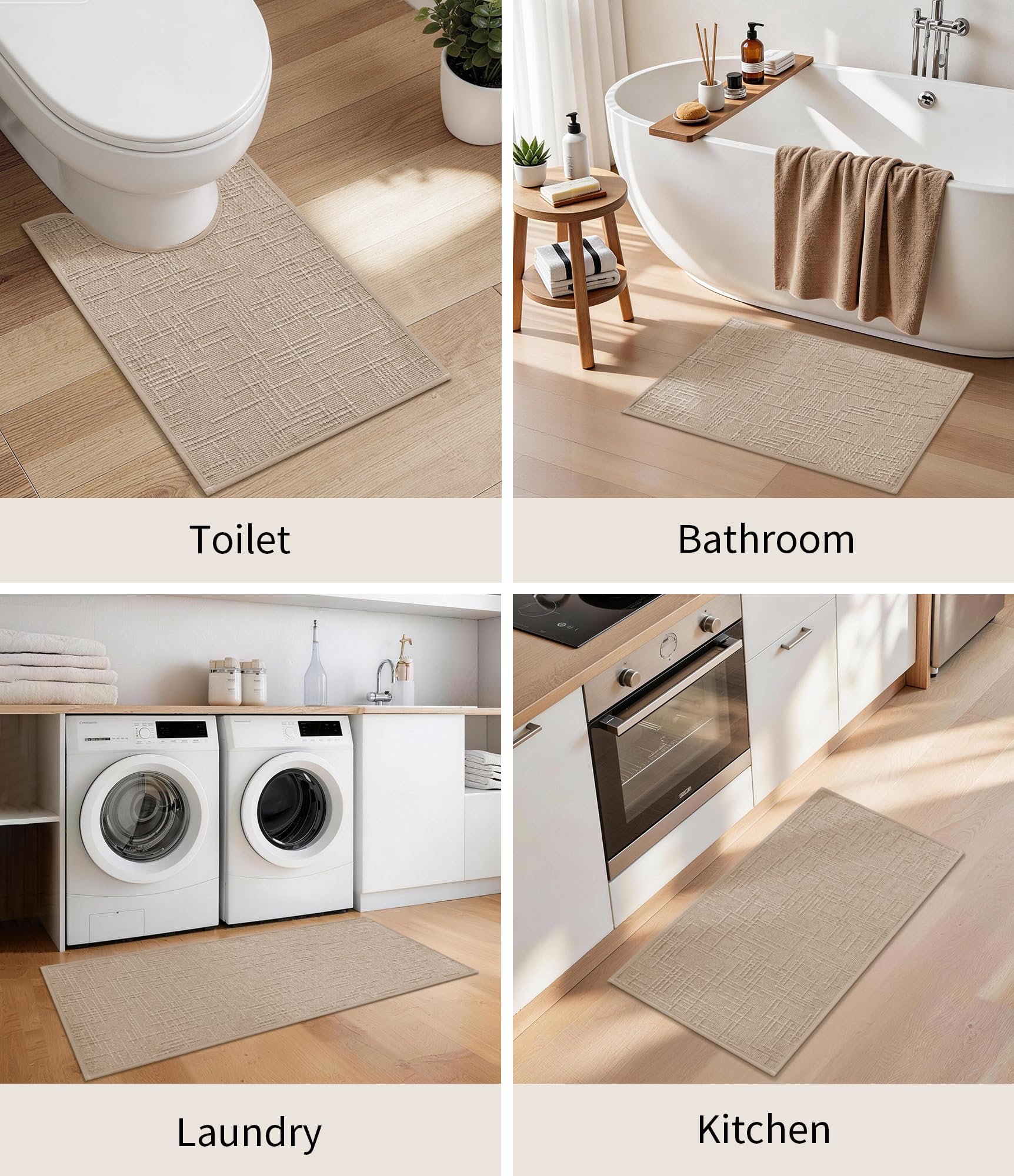 YIHOUSE 16x32 rug offering extended coverage near laundry areas