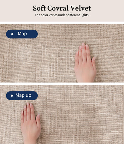 YIHOUSE beige rugs easy to clean with rinse or cold machine wash