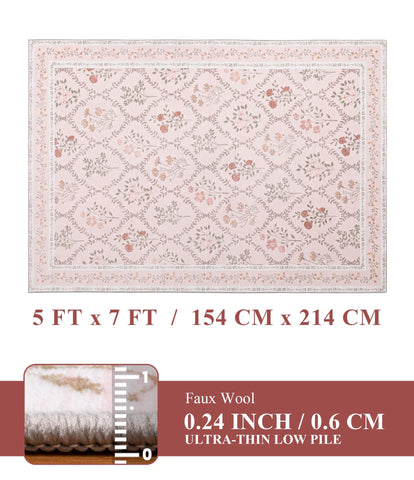 YIHOUSE vintage-distressed print complements bedrooms and home offices.