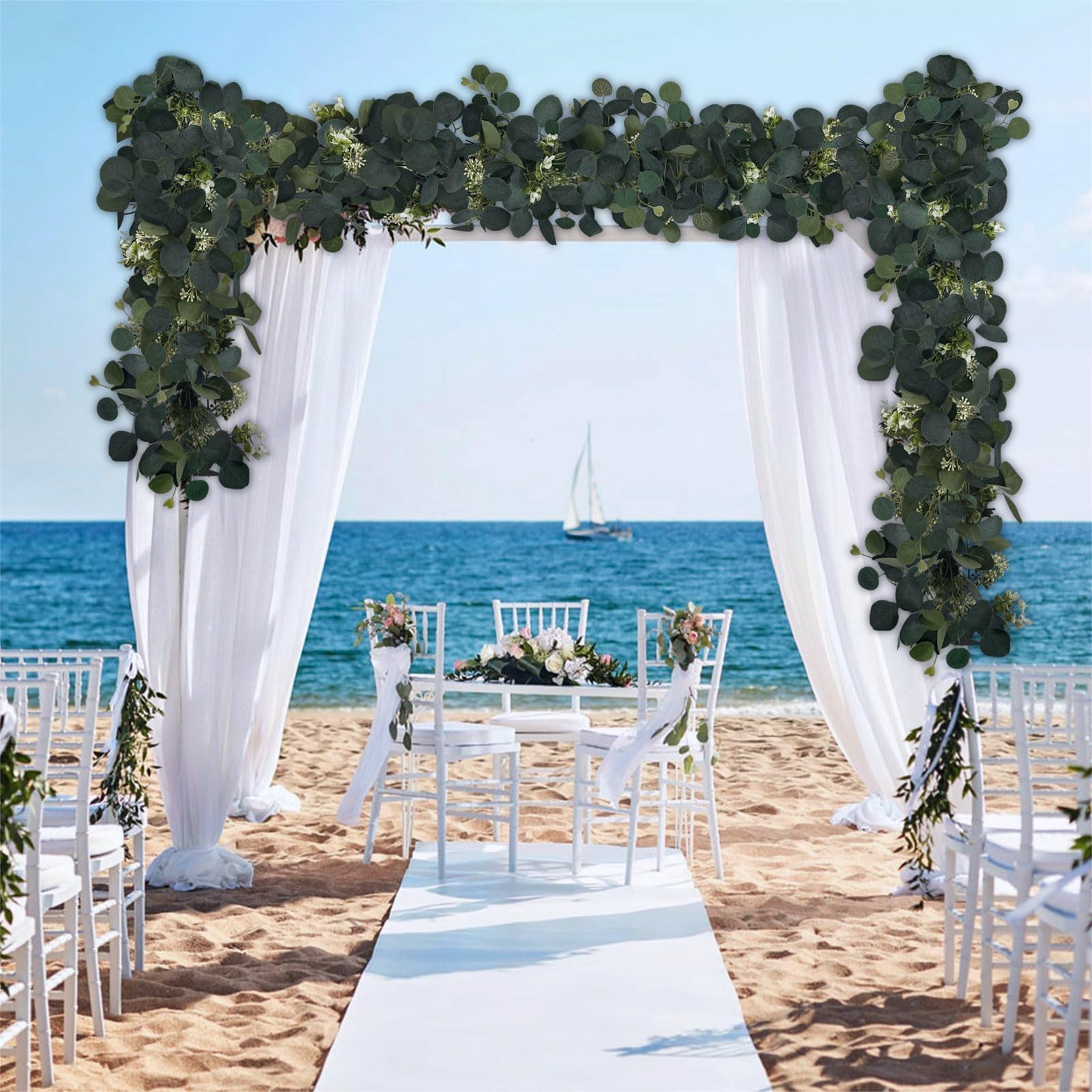YIJXPOIN 6ft garland complements centerpieces for events or home styling.