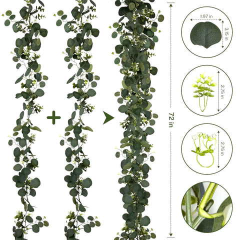 YIJXPOIN greenery vines drape over wedding arches for romantic ambiance.