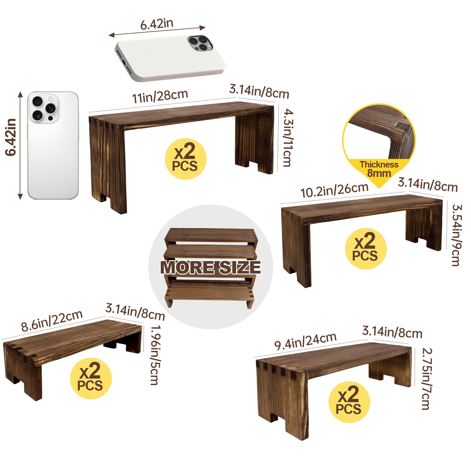 Yikaroeli nested design saves space when stored or used separately