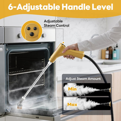 YIKEDA handheld steam cleaner brass brush for tough grime