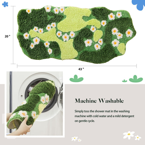 YIKUSH soft microfiber fabric rug delivers plush comfort underfoot.