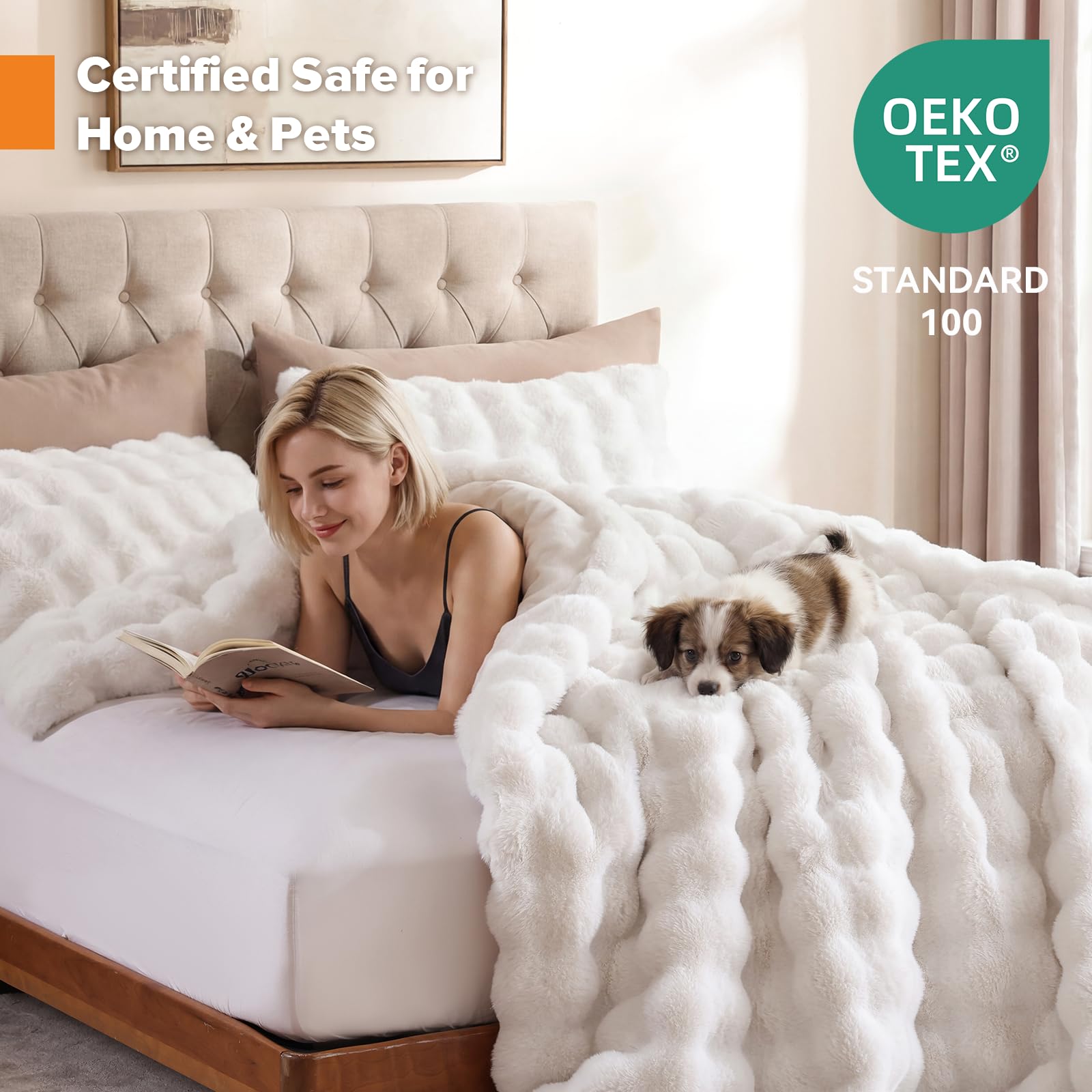YIKUSH OEKO-TEX certified fabric for safe, gentle bedding