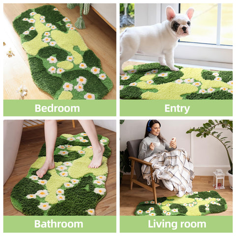 YIKUSH rug near sink or shower provides safer placement.