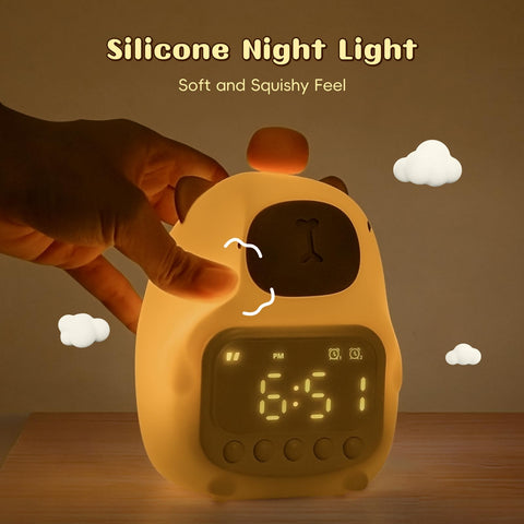 Yiliaw portable design fits desks or nightstands.