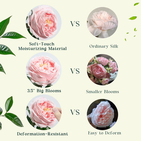 YILIUFA living room decor peonies add soft color accents