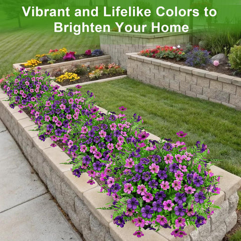 YILIUFA UV-resistant artificial greenery, long-lasting color for balcony planters.