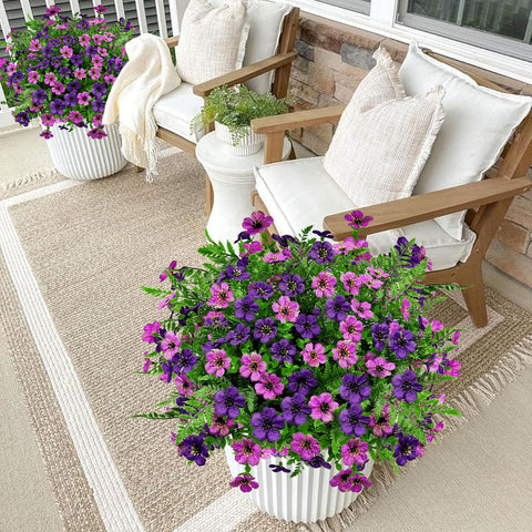 YILIUFA no-fade outdoor florals, low-maintenance accent for entryways.