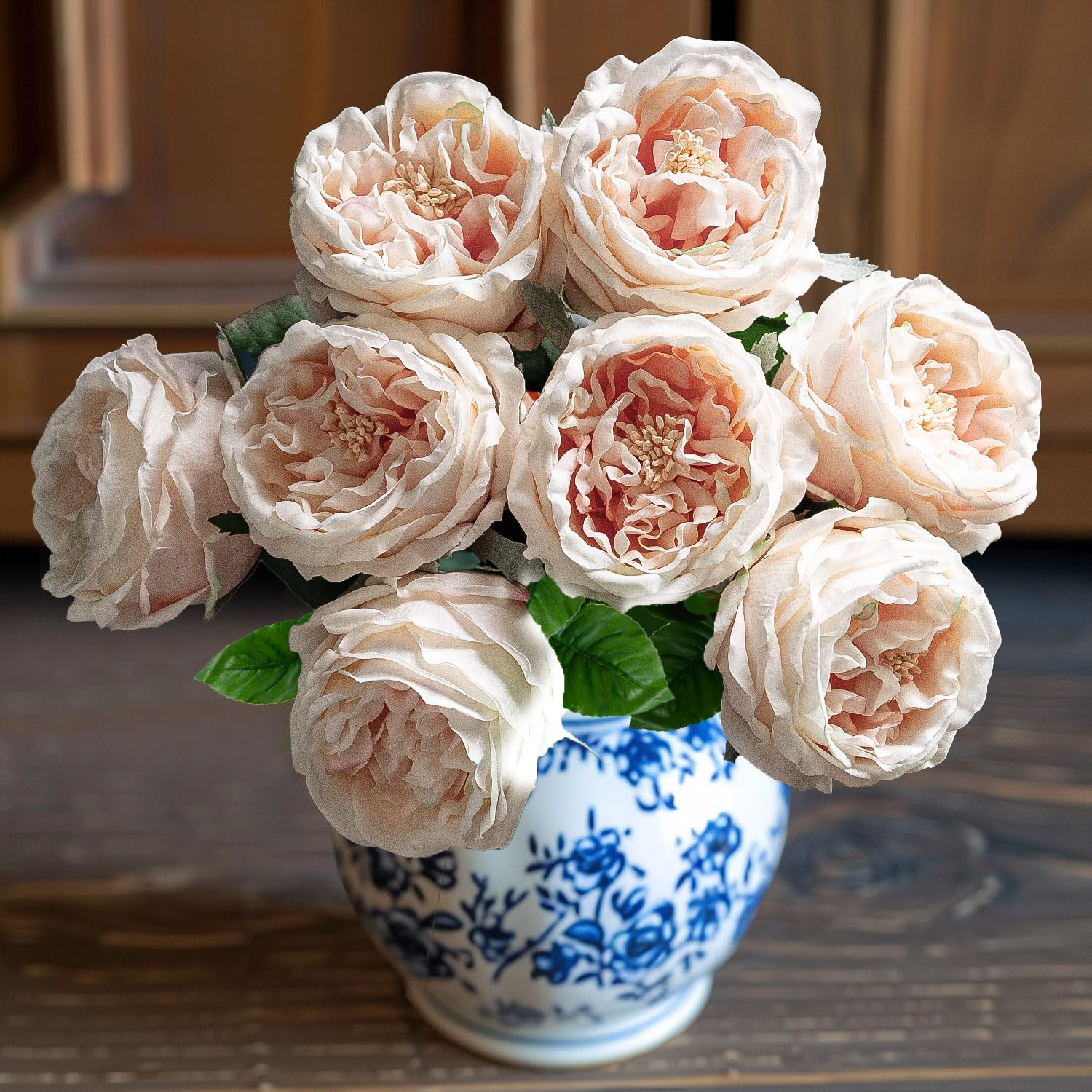 YILIUFA real touch peonies bouquet closeup for lifelike wedding decor and home styling