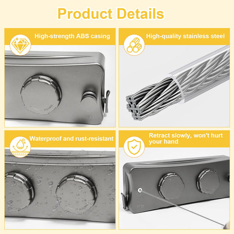 Yimerlen retractable setup makes installation quick and tidy in any area.