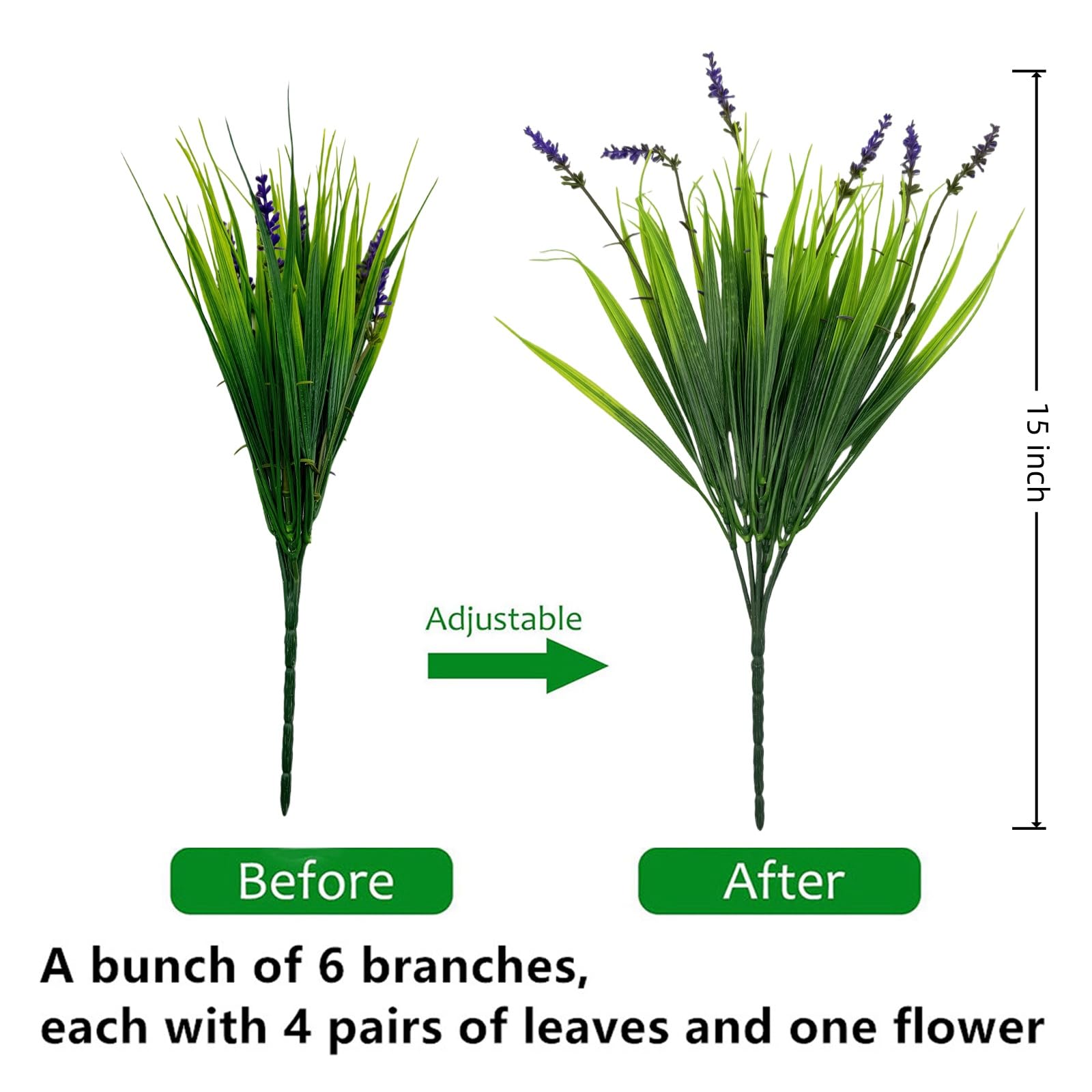 Yimingjin UV resistant faux plants suitable for outdoors.
