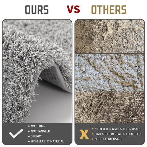 Yimobra absorbent dense pile bath rug soaks up water quickly