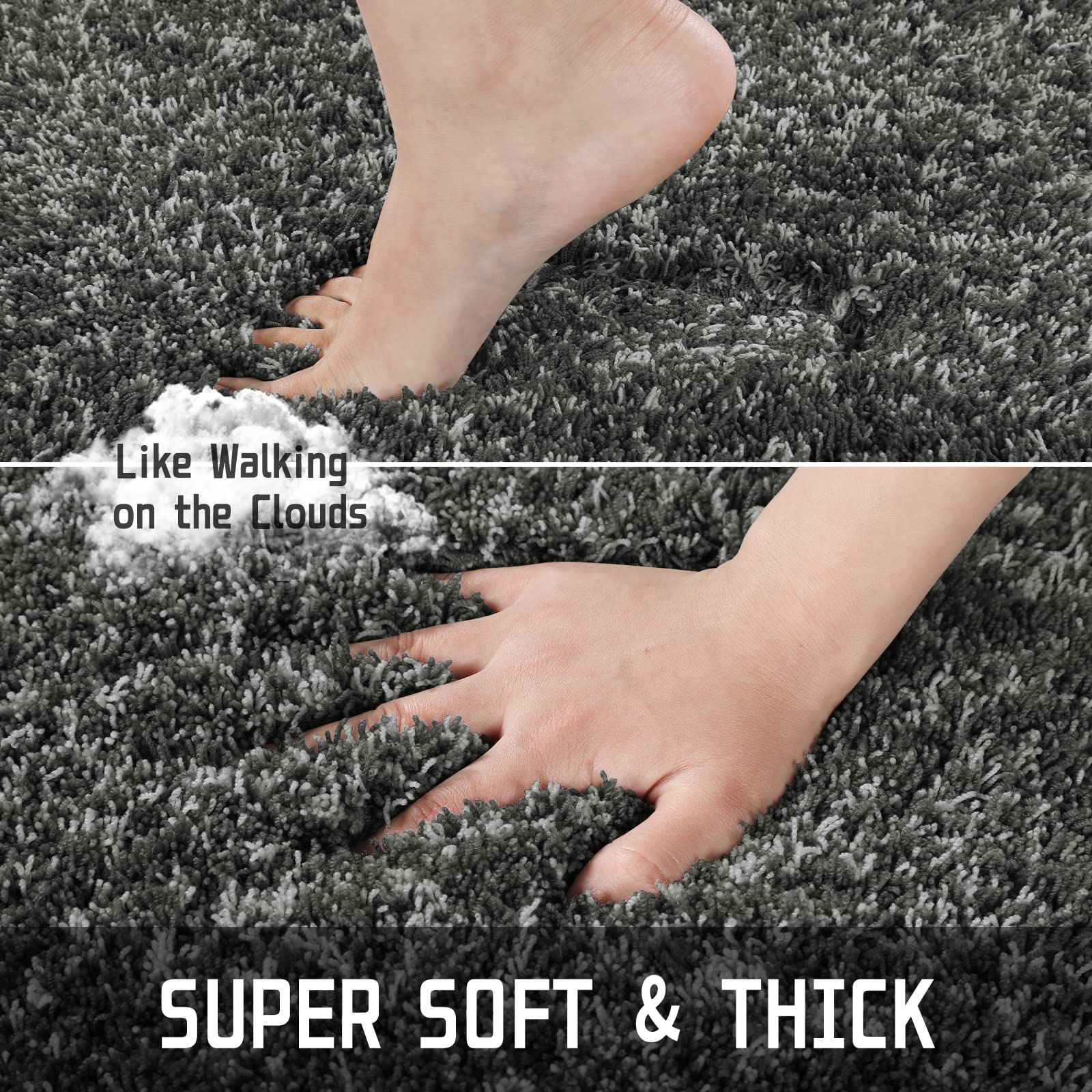 Yimobra bath rug 32x20 ultra-soft microfiber provides cloud-like steps