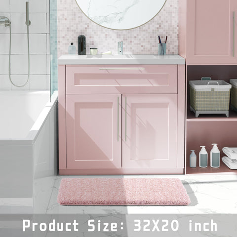 Yimobra machine-washable bath rug cleans easily without tangling