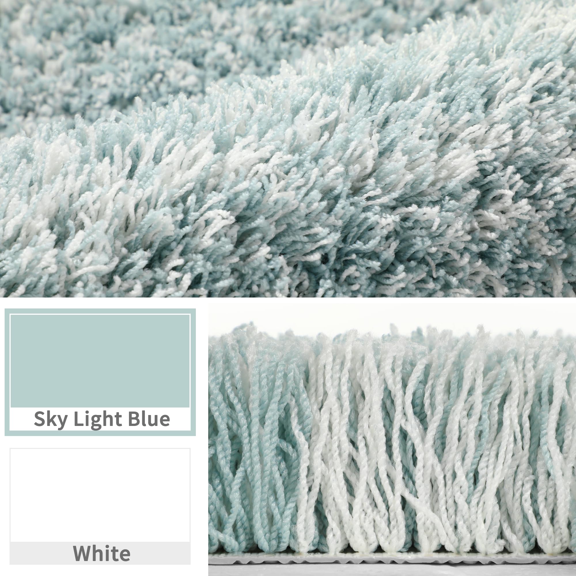 Yimobra bath rug at tub edge for quick access and visibility