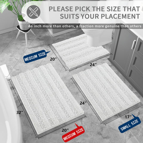 Yimobra rug mat absorbs moisture quickly to keep feet dry and floors drier