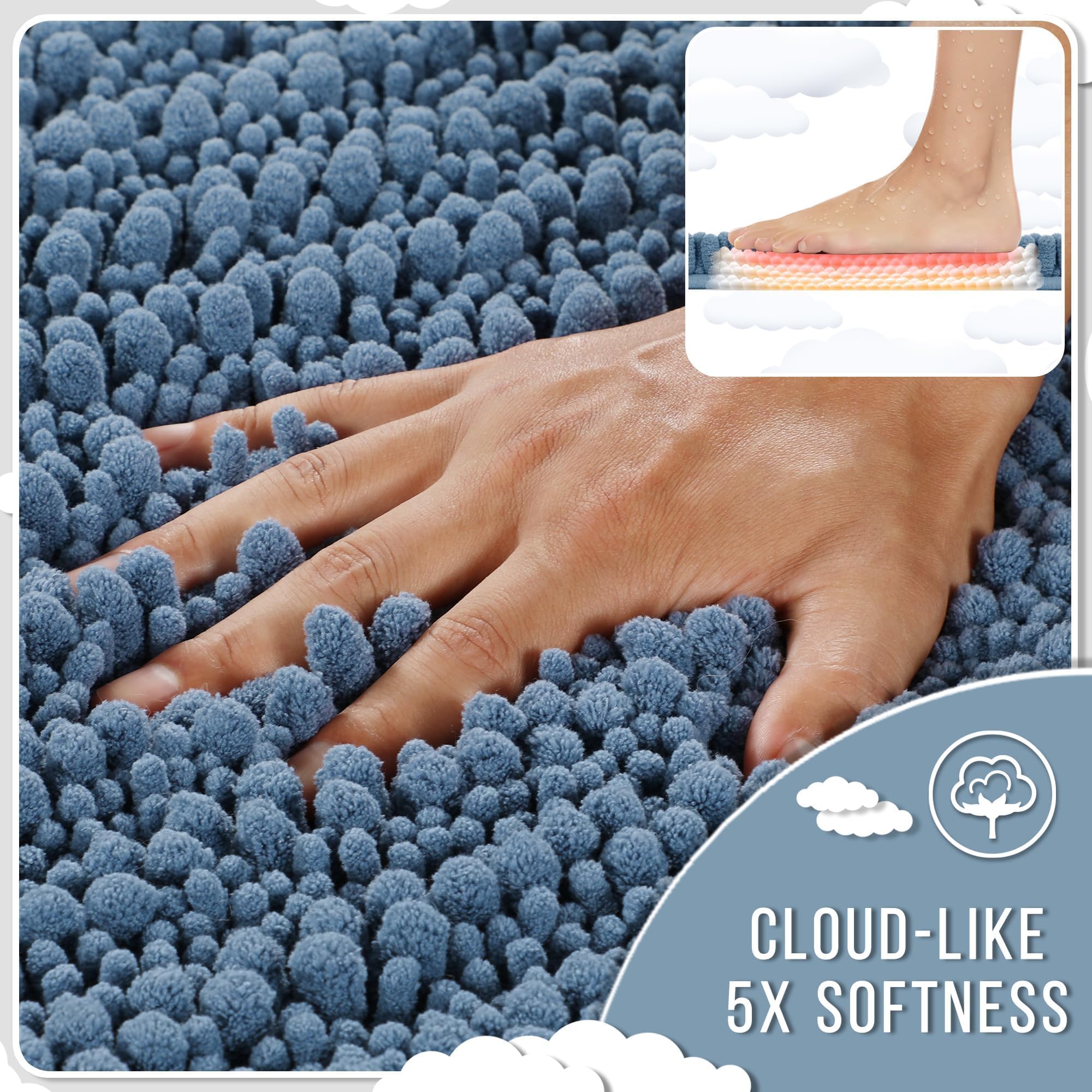 Yimobra machine-washable rug maintains color and plush.