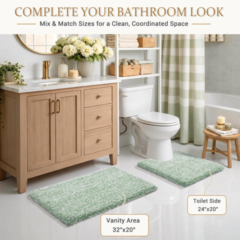 Yimobra kid-friendly rug adds warmth during bathtime