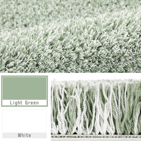 Yimobra rug close-up shows dense microfiber pile delivering softness and high absorption.