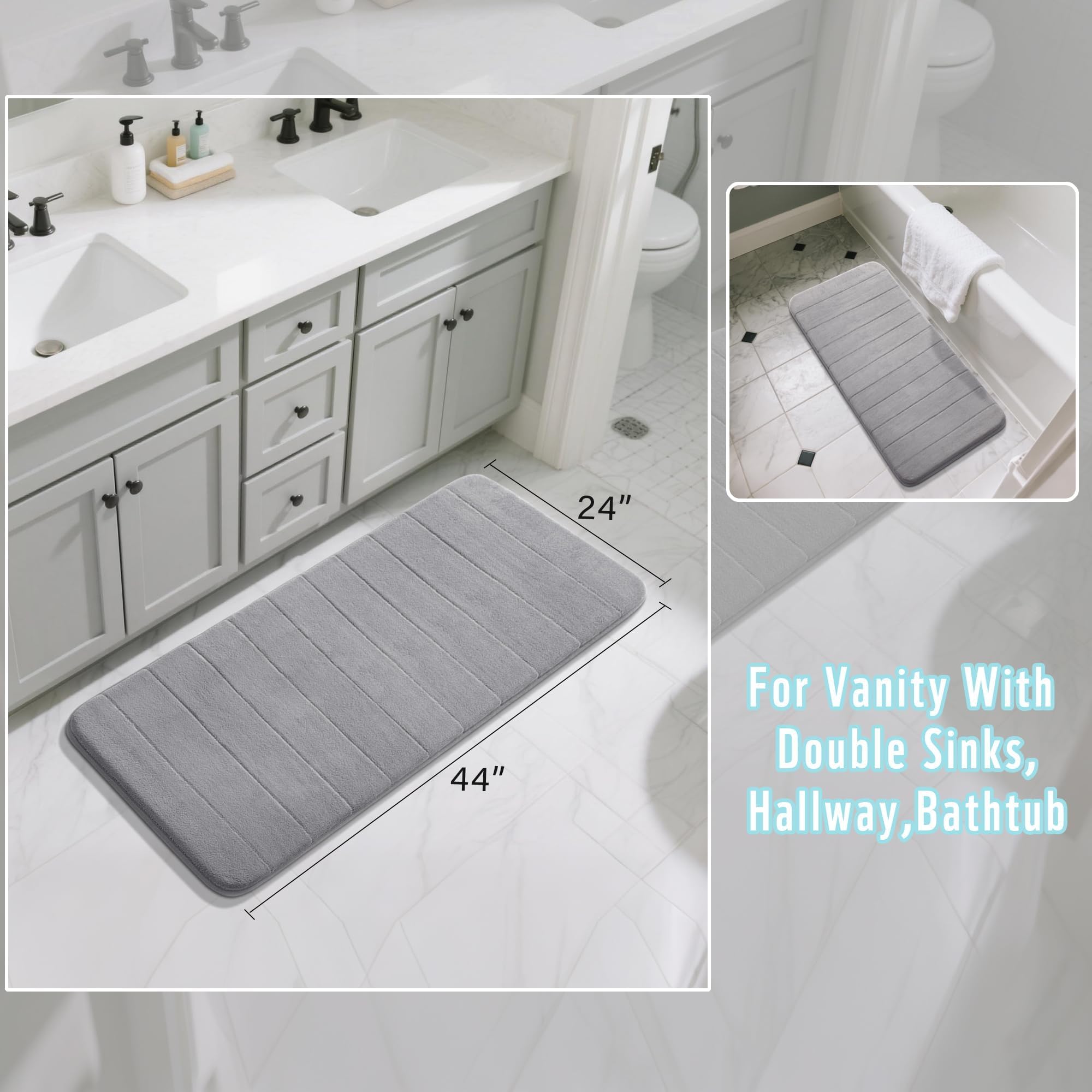 Yimobra bath mat uses fade-resistant fabric for lasting color