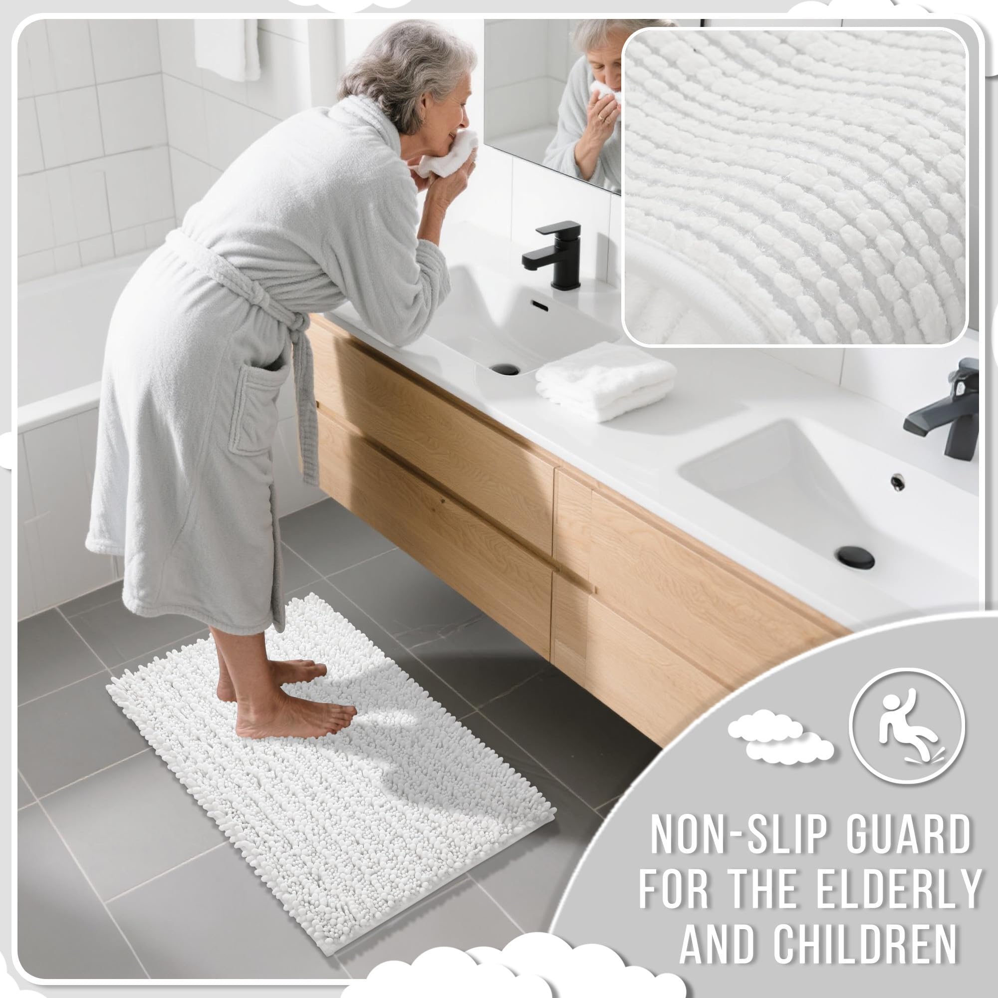 Yimobra rug designed for machine washing and long-lasting durability