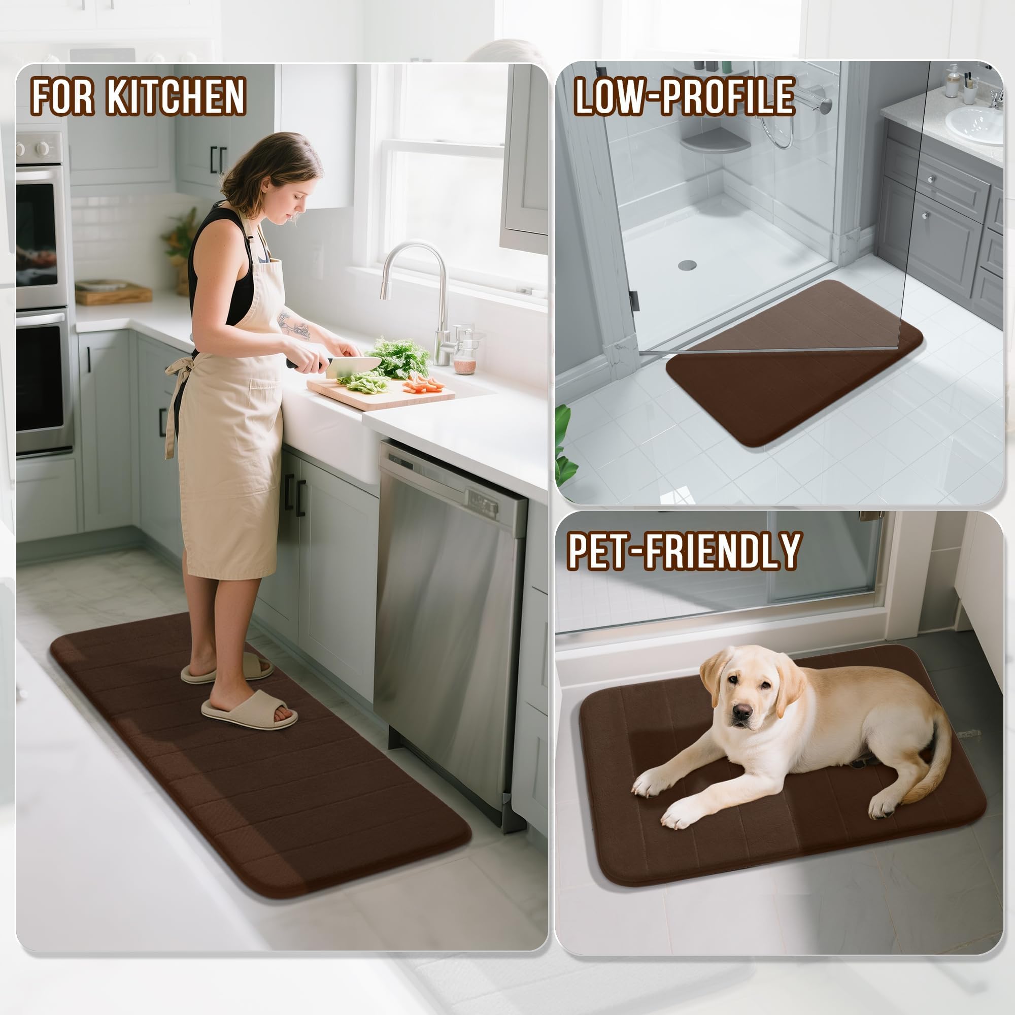 Yimobra memory foam rug is machine-washable for easy care