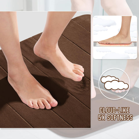 Yimobra memory foam rug with non-slip backing stays in place