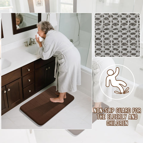 Yimobra bath rug demonstrates quick-dry design for fast freshness