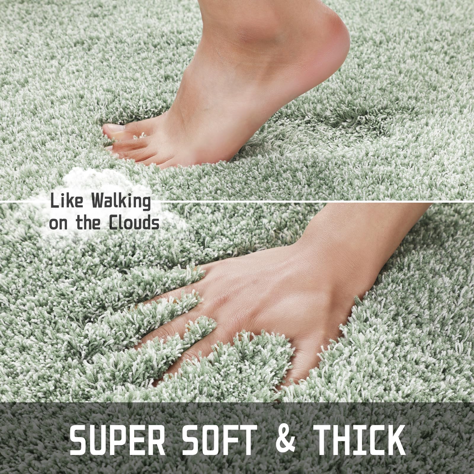 Yimobra non-slip bottom hexagon design, secure grip for bathroom safety.