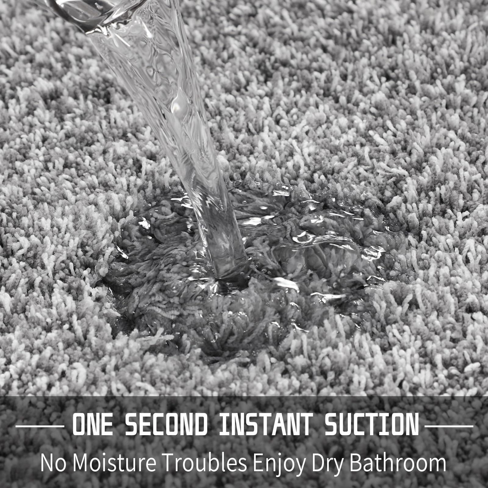 Yimobra quick-dry dense pile demonstrates rapid moisture evaporation.