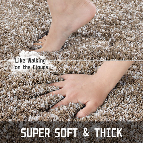 Yimobra non-slip bottom keeps U-shape rug in place for safety