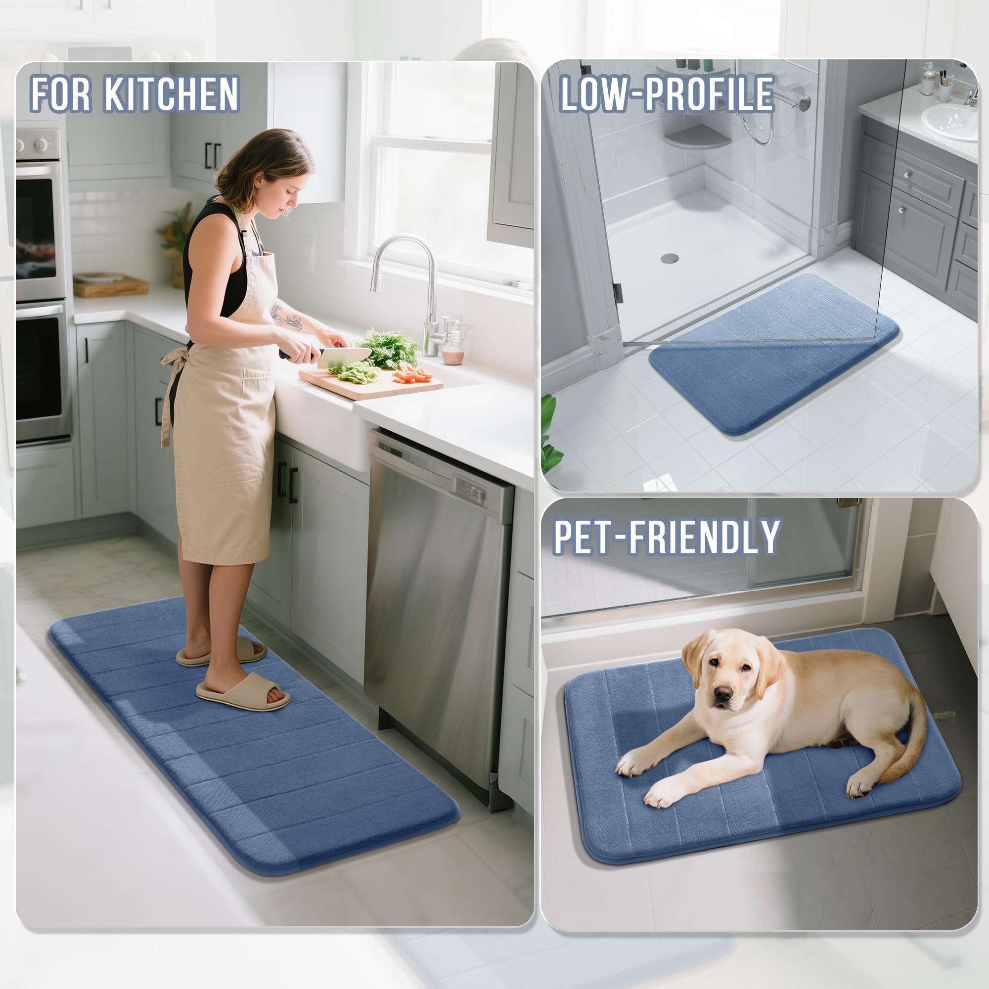 Two-piece set includes large and small rug for versatile layouts