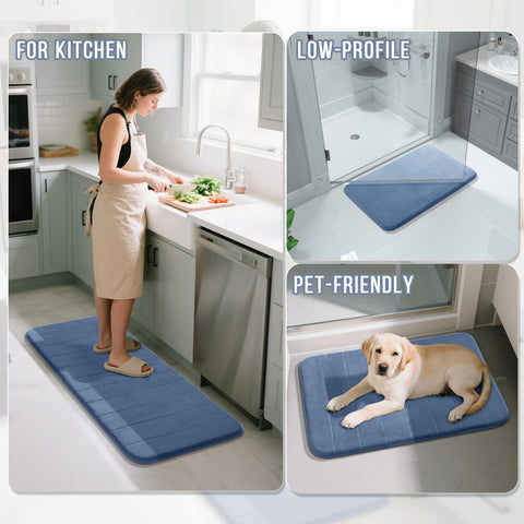 Two-piece set includes large and small rug for versatile layouts
