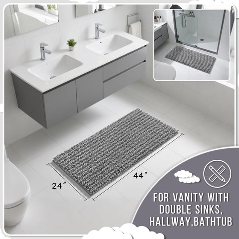 Yimobra ultra-soft chenille bath mat offering cloud-like comfort.