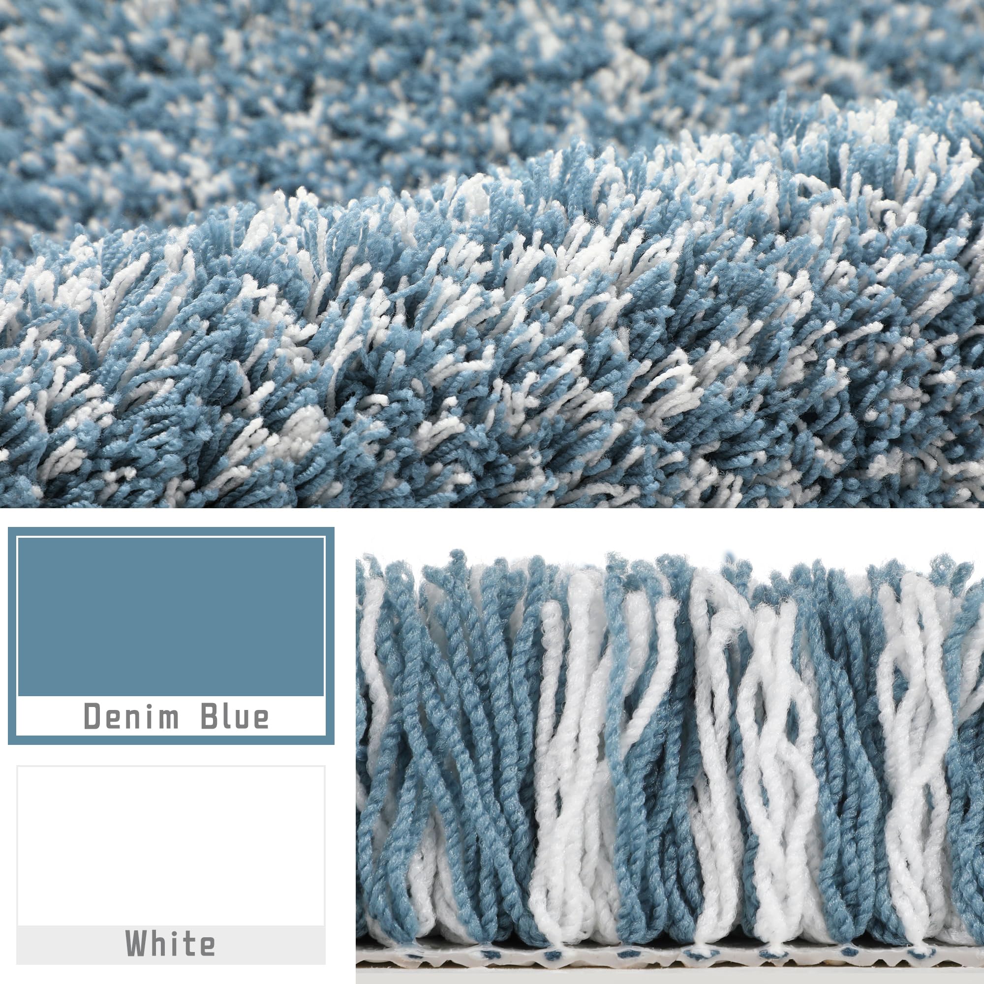 Yimobra ultra-soft plush bath mat with thick microfiber for cozy feet.