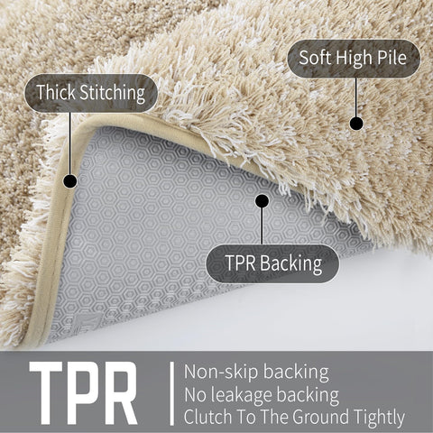 Yimobra versatile bathroom rug suitable for shower, tub, vanity