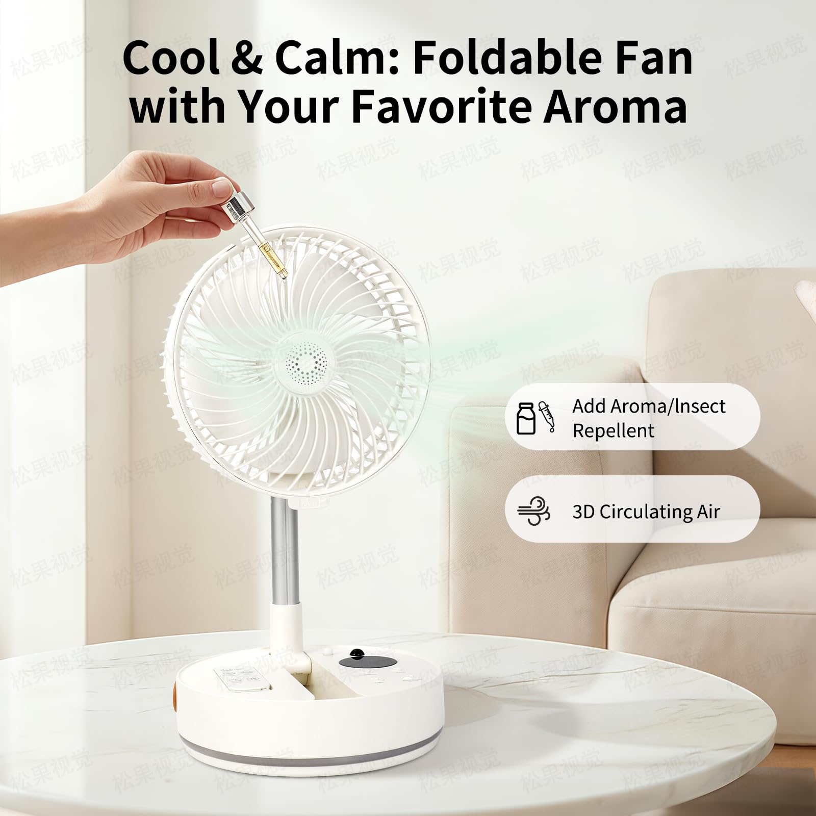 Yimserk 90 degree oscillation evenly cools a space.