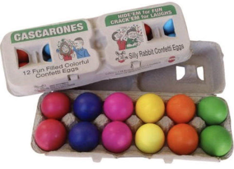 Yinat Silly Rabbit cascarones with confetti release for playful Easter celebrations.
