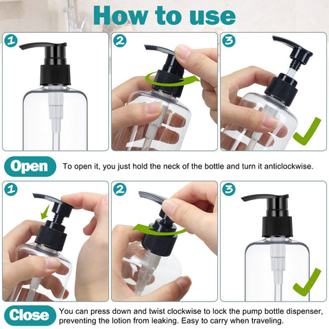 Yinder 30-piece empty bottle set shown for bathroom organization and sharing.