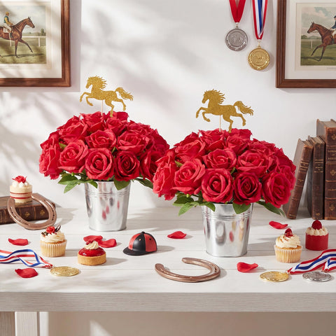 Yinder Derby Day table decor kit ready for quick setup