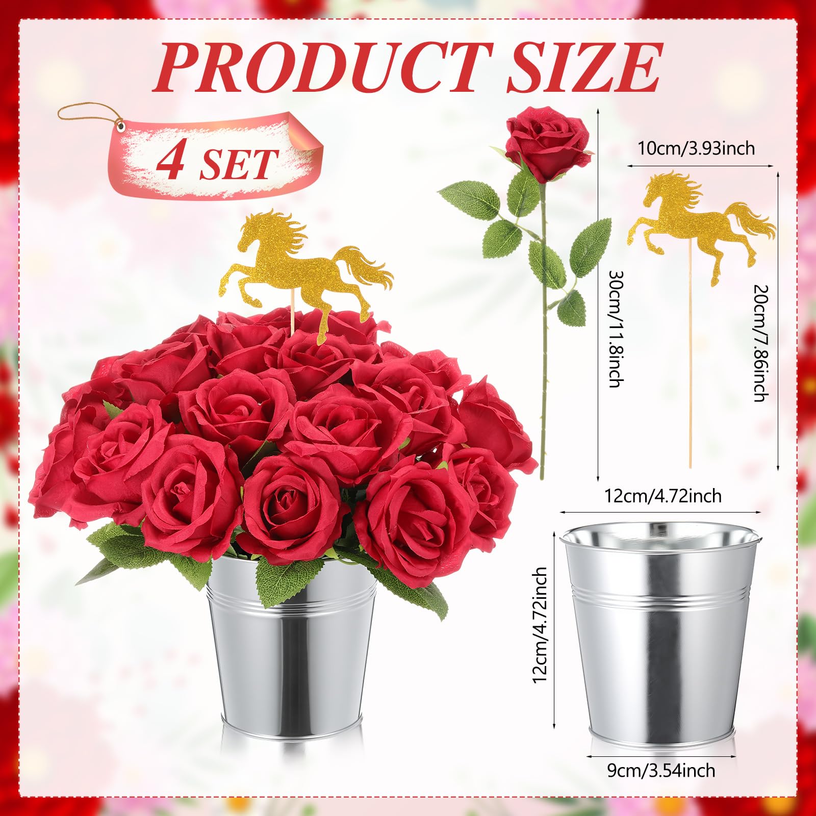 Yinder horse racing centerpiece sticks add height and festive flair