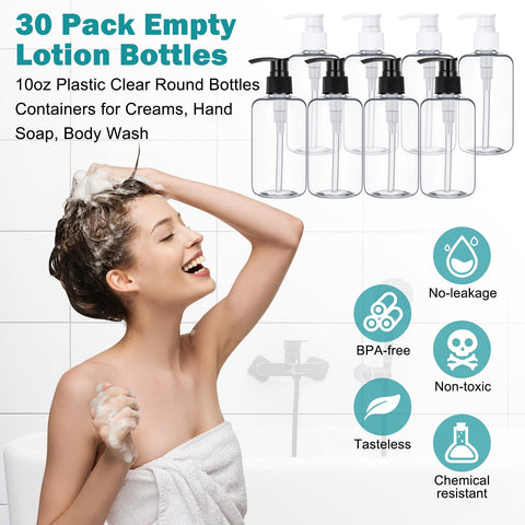 Yinder transparent bottle body allowing quick content checks and easy refills.